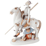 Figurengruppe Don Quichotte und Sancho Pansa, H 38 cm | Meissen Limitierte Meisterwerke