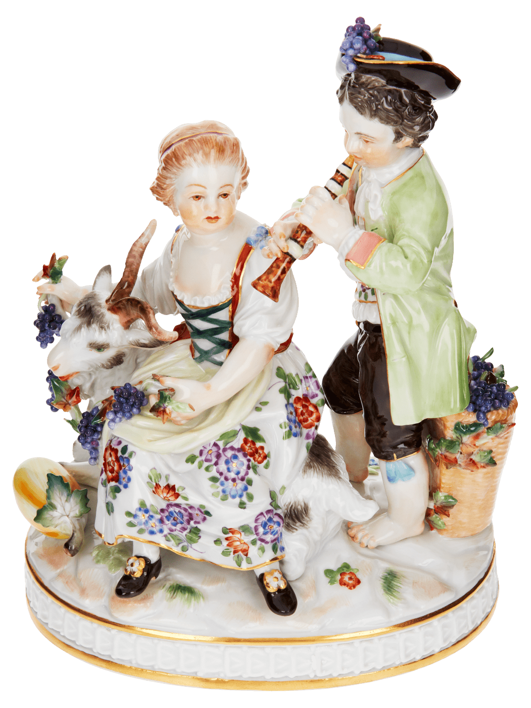 Figurengruppe Herbst, H 18 cm, handbemalt | Meissen Figuren Individuell 900300 - 61266 - Meissen Weimar