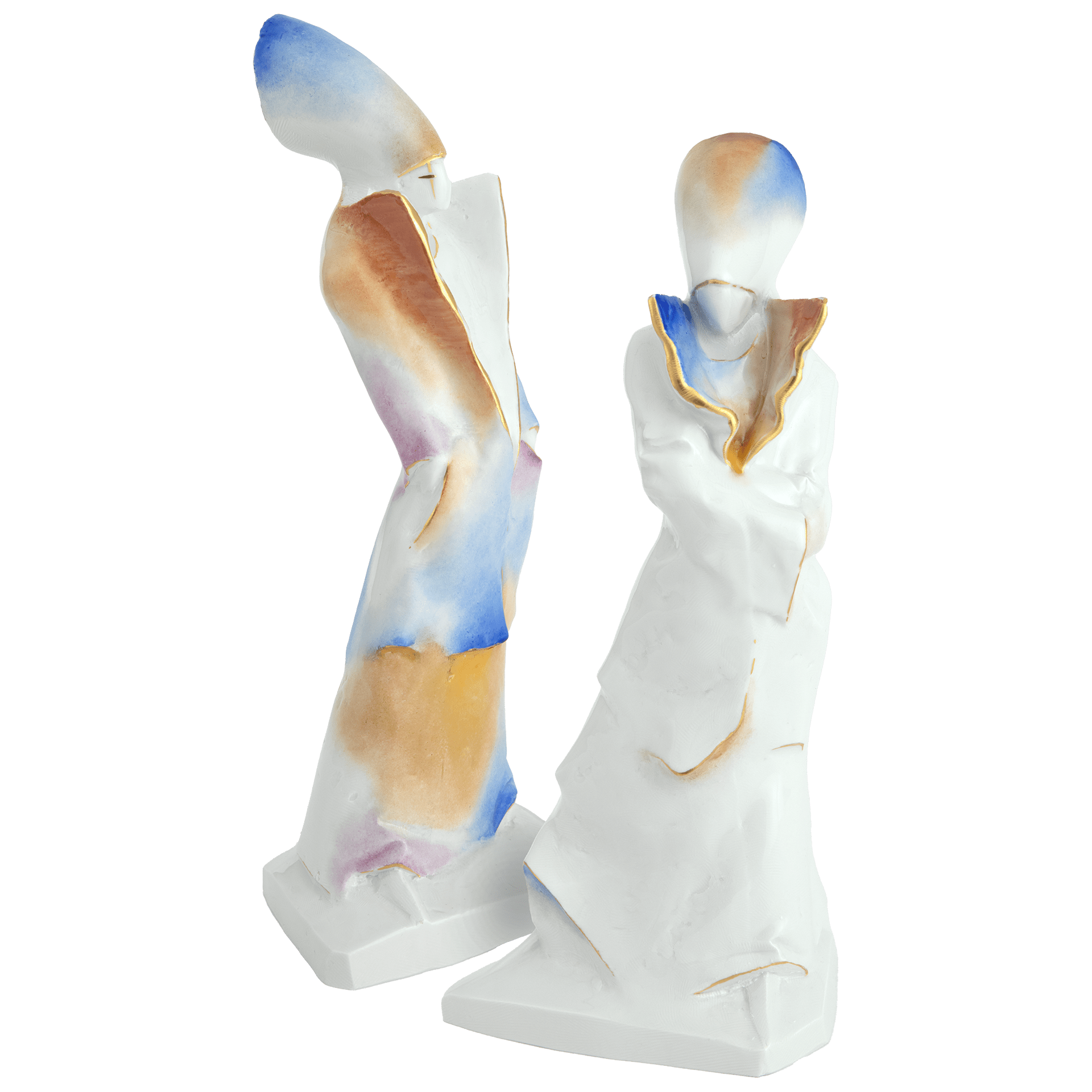 Figurenpaar Rainbow, Porzellan, H 30 cm | Meissen Unikate 63c055-u6594 - Meissen Weimar