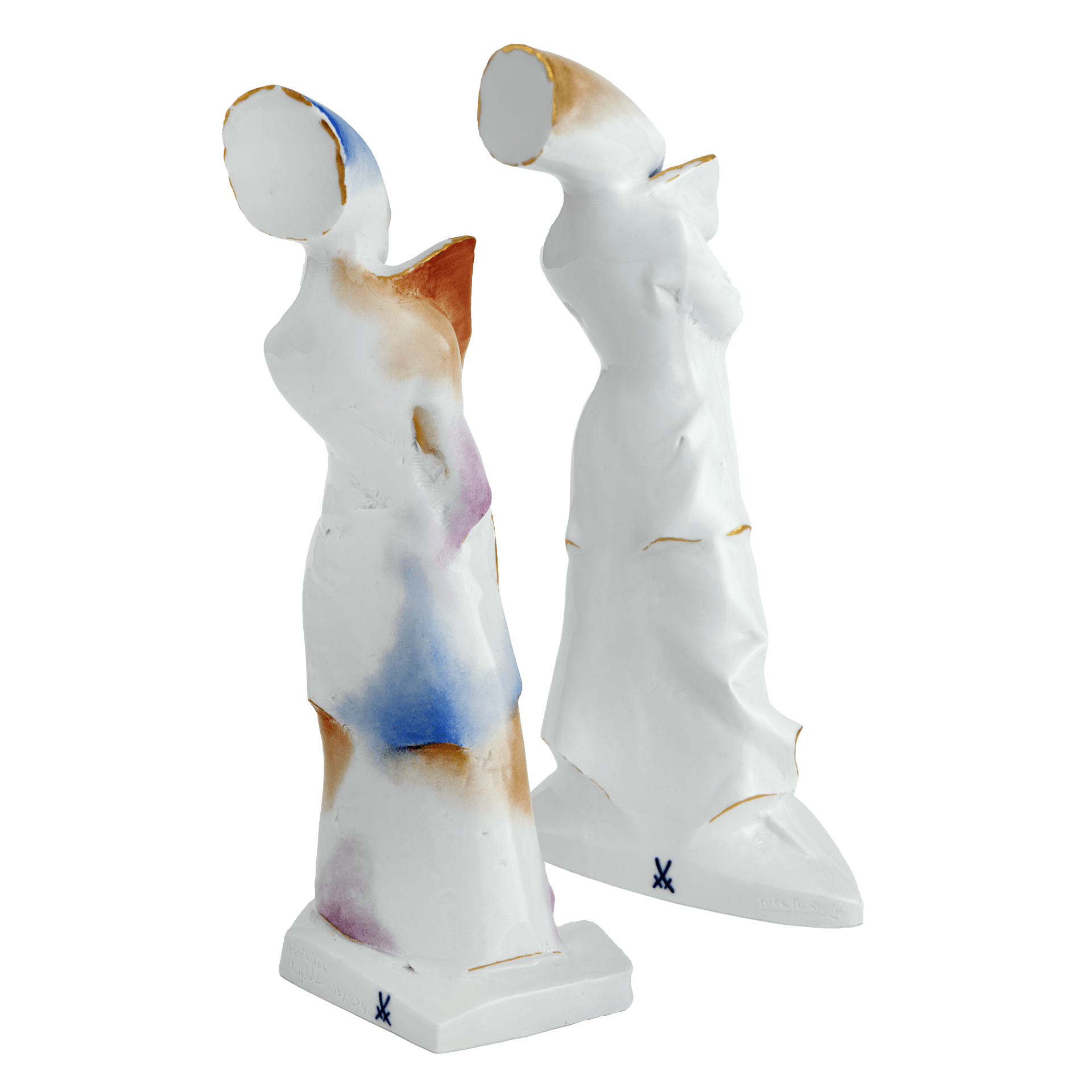 Figurenpaar Rainbow, Porzellan, H 30 cm | Meissen Unikate 63c055-u6594 - Meissen Weimar