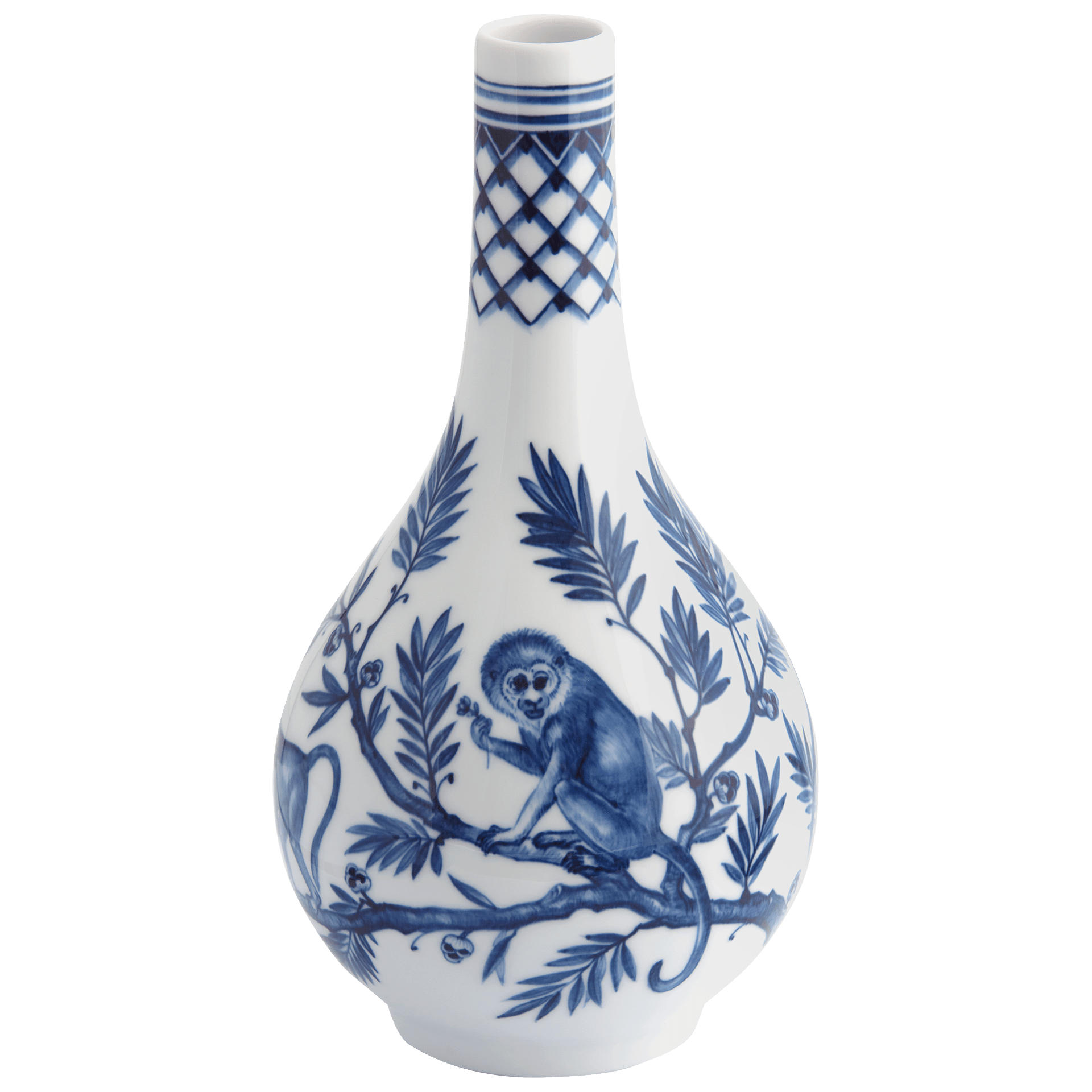 Flaschenvase Meerkatzenszenerie, H 24,5 cm, limitiert | Meissen Vasen Kollektion 816474 - 50261 - Meissen Weimar