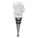 Flaschenverschluss Knabe Weiß H 11 cm | Accessoires Meissen Böttgersteinzeug