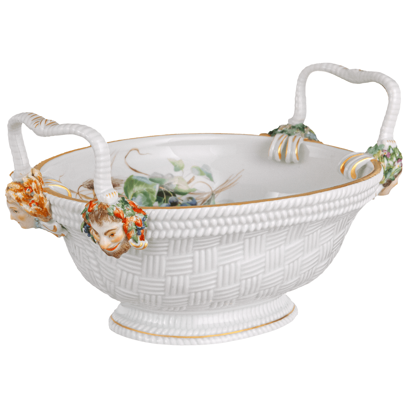 Früchtekorb, limitierte Meisterwerke, T 25 cm | Meissen Limitierte Meisterwerke 24a084 - 81589 - Meissen Weimar
