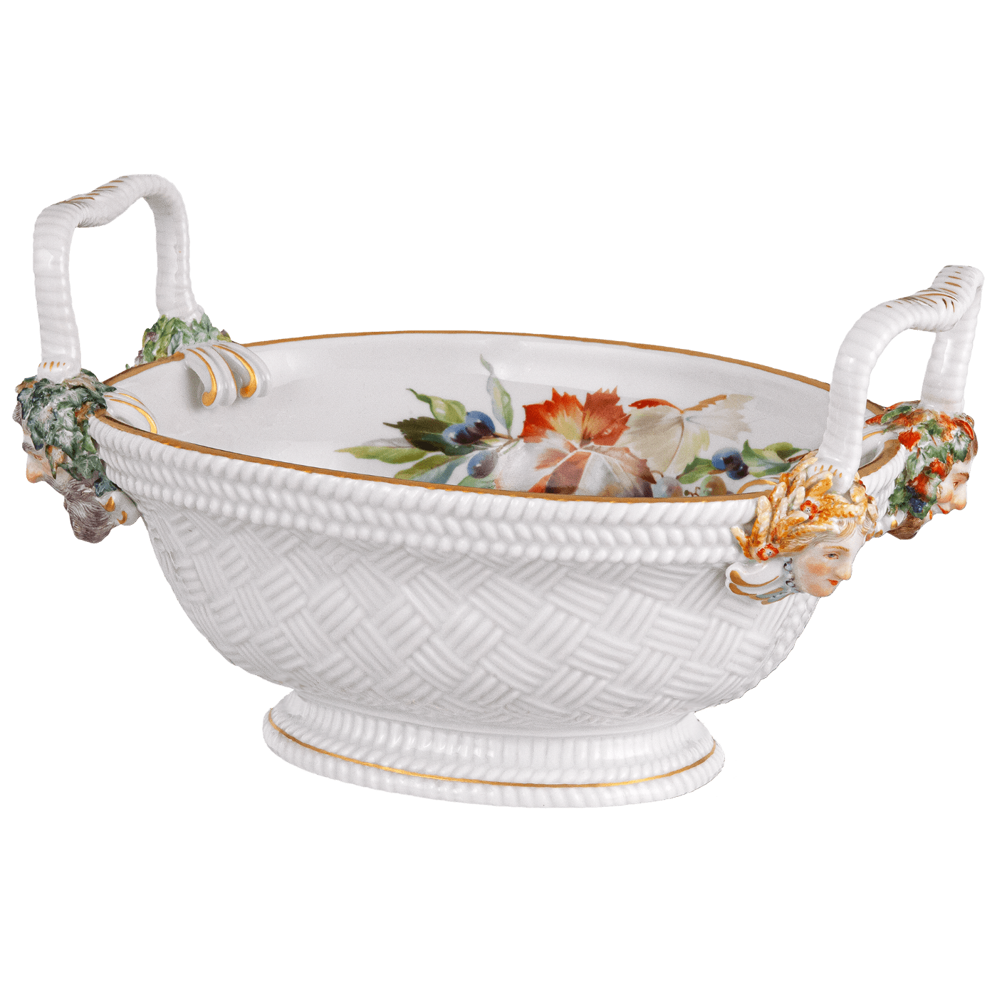 Früchtekorb, limitierte Meisterwerke, T 25 cm | Meissen Limitierte Meisterwerke 24a084 - 81589 - Meissen Weimar