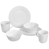 Frühstücks-Set Weiß Ø 22 cm, 6-teilig | Meissen Vitruv Graphic