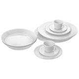 Geschirr-Set Weiß, 10-teilig | Meissen Vitruv Graphic
