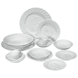 Geschirrset, Weiß, 14-teilig | Meissen Schwanendessin