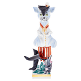Gestiefelter Kater, Bunt und gold staffiert, H 10 cm | Meissen Miniaturfiguren-Edition