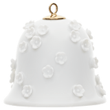Miniatur-Glocke, Schneeballblüten, Weiß, H 5,5 cm | Meissen Zweigschmuck Glocken Kollektion