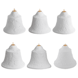 Glocken-Set, 6-tlg., Weiß, Biskuit | Meissen Zweigschmuck Glocken Kollektion