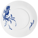 Gourmetteller, flach, "Blue Treasures", Seepferdchen, Ø 28,5 cm | Meissen Cosmopolitan