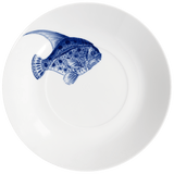 Gourmetteller, tief, "Blue Treasures", Fisch, Ø 26 cm | Meissen Cosmopolitan