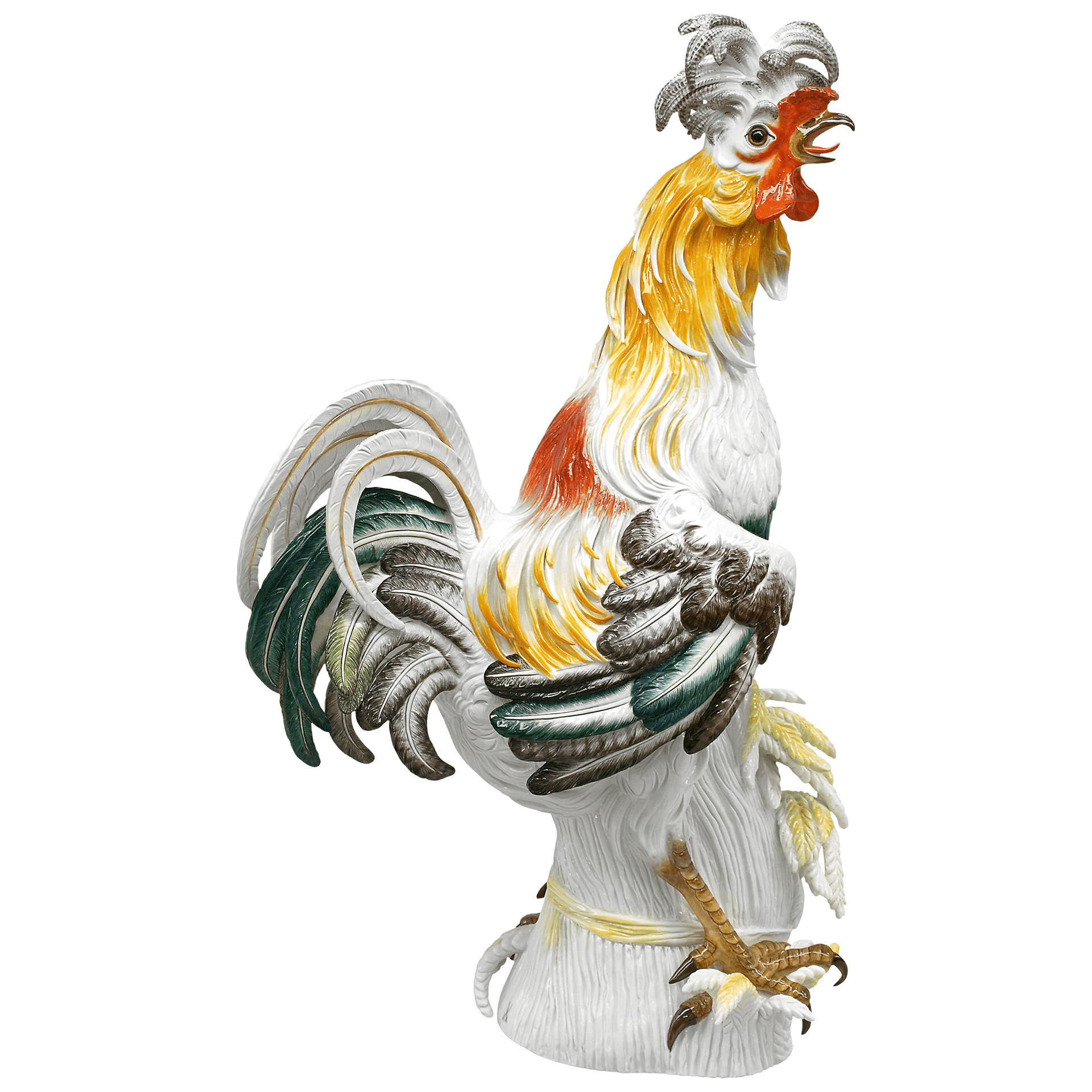 Großfigur Paduaner Hahn, bunt, H 77 cm | Meissen Exklusiv - Kollektion 900180 - 76m03 - Meissen Weimar