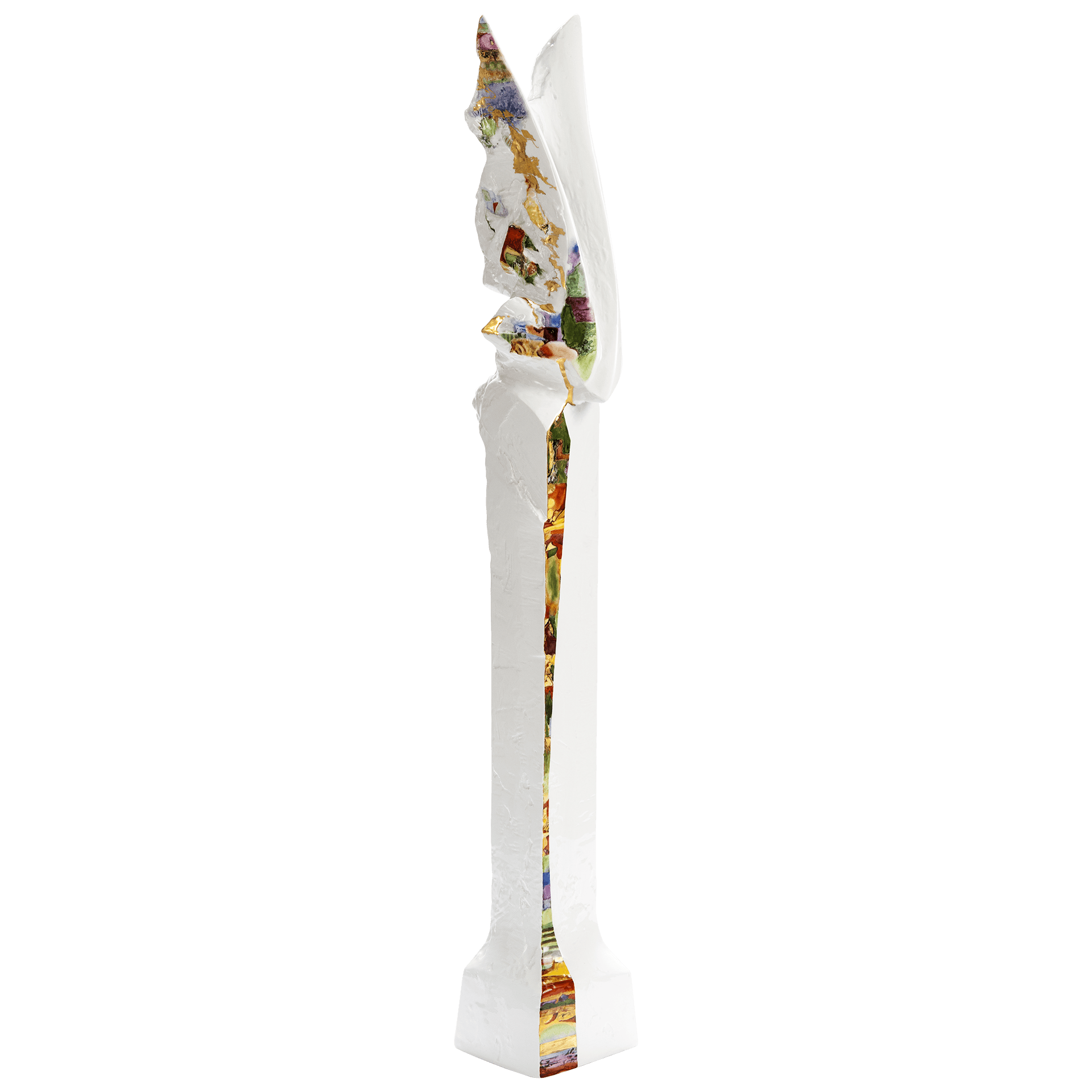 Großfigur Raumzeichen Zwei Flügel, handbemalt, H 77 cm | Meissen Limitierte Meisterwerke 900384 - 73936 - Meissen Weimar