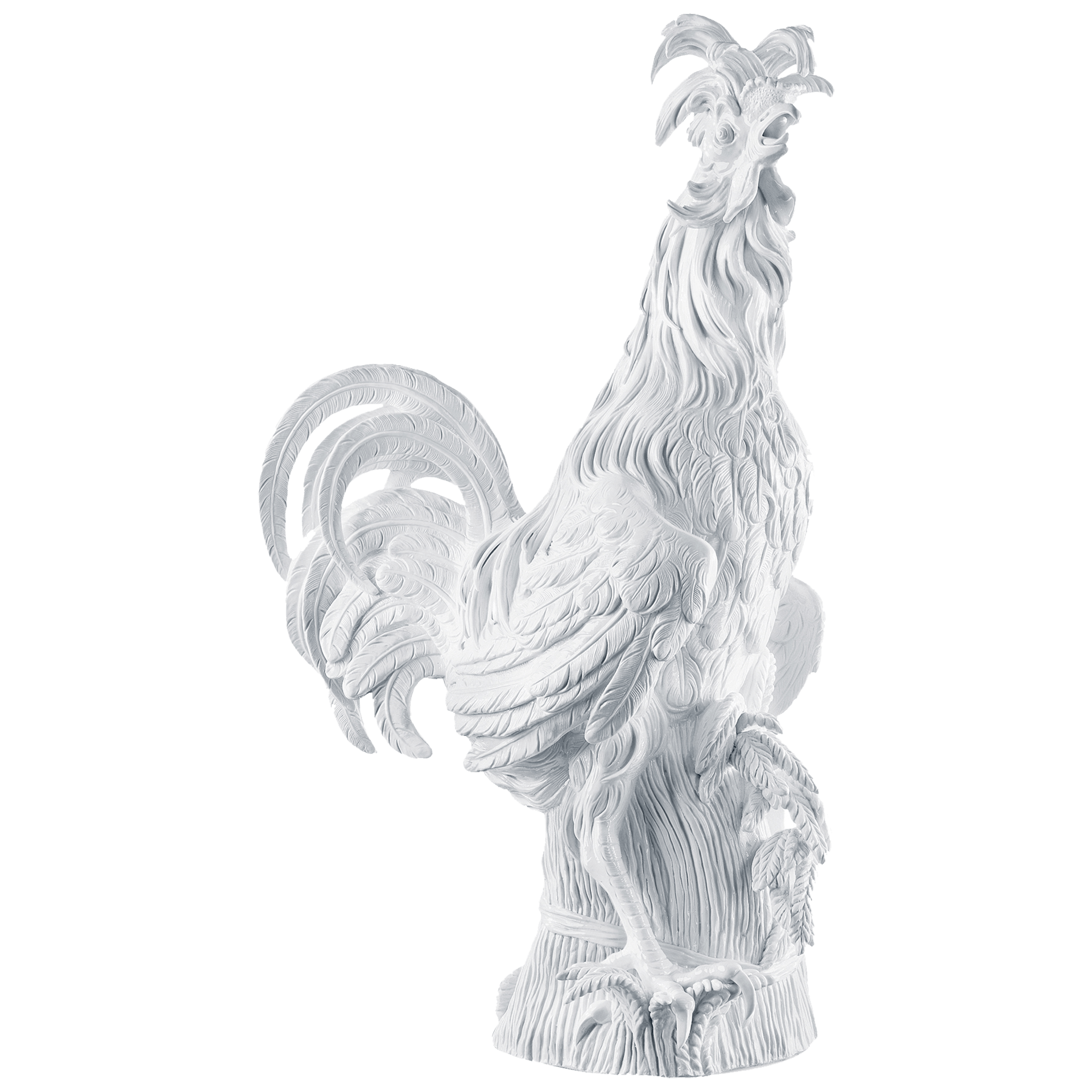 Großplastik Paduaner Hahn, Weiß, H 77 cm | Meissen Exklusiv - Kollektion 000080 - 76m03 - Meissen Weimar