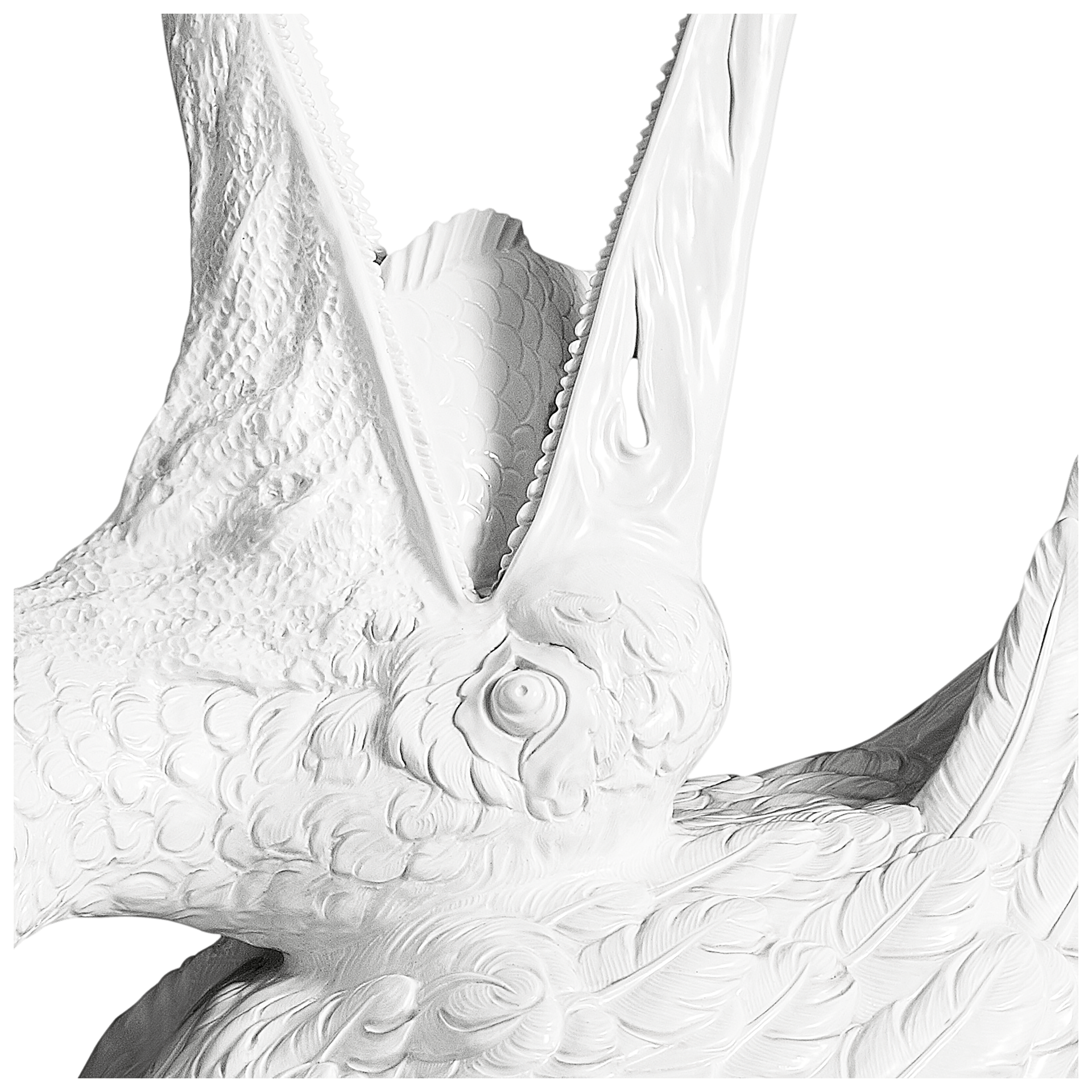 Großplastik Pelikan Weiß, H 78 cm | Meissen Exklusiv - Kollektion 000080 - 76m09 - Meissen Weimar