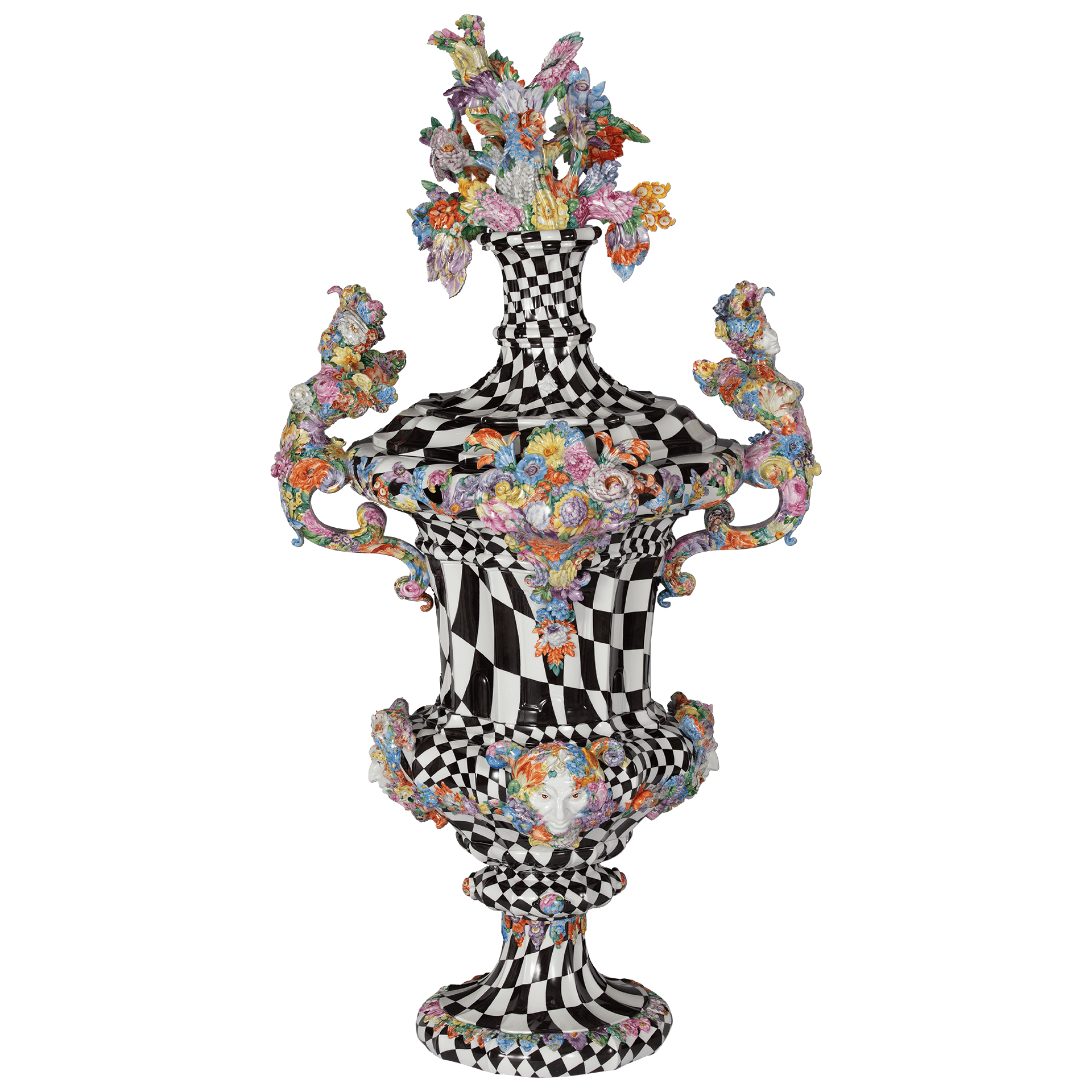 Groteske Vase Queen's Gambit, H 120 cm | Meissen Exklusiv - Kollektion 955080 - 81m11 - Meissen Weimar