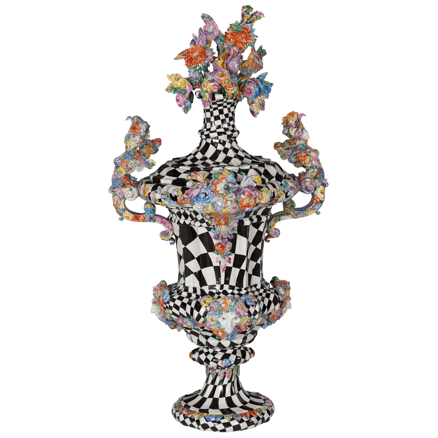 Groteske Vase Queen's Gambit, H 120 cm | Meissen Exklusiv - Kollektion 955080 - 81m11 - Meissen Weimar