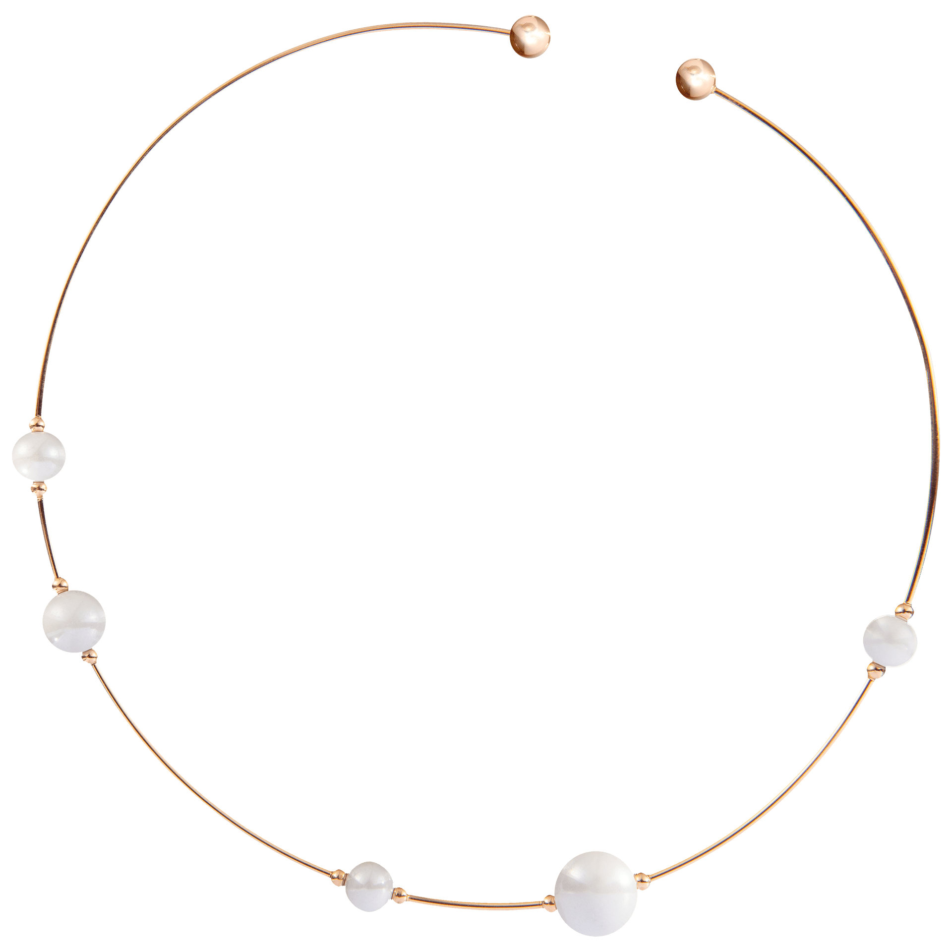 Halsreif Pearl Collection Pure White, Ø 13 cm | Meissen Pearl Collection mpj20pcw16c42 - Meissen Weimar