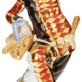 Harlekin mit Deckelkanne, Bunt und gold staffiert- | Meissen Figuren-Edition Italienische Komödie