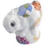Hase Benno, Indisch Blümchen, H 8,5 cm | Meissen Figuren-Edition Hasen