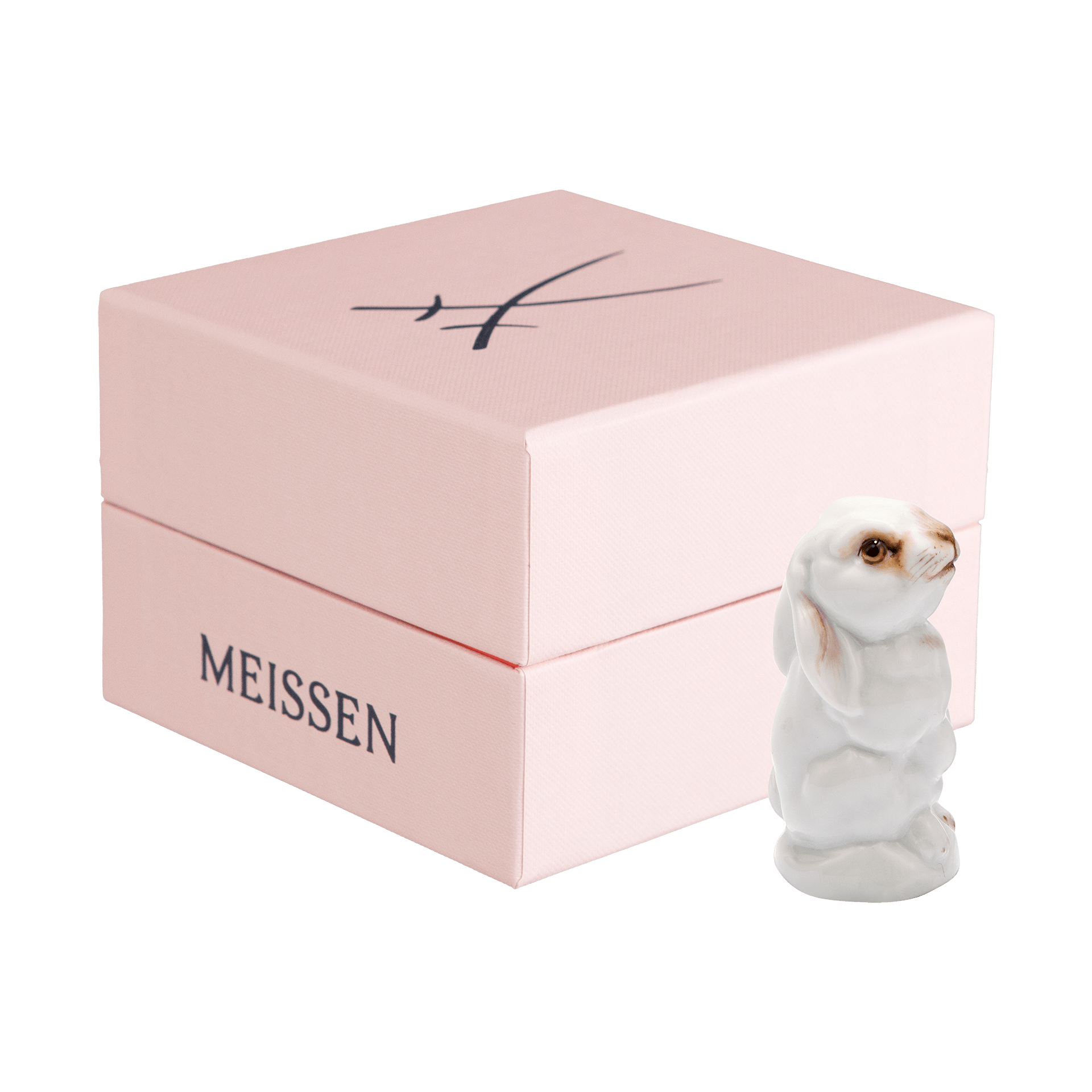 Hase, Bunt staffiert, leicht, H 5 cm | Meissen Figuren - Edition Tierkinder 900600 - 78992 - Meissen Weimar