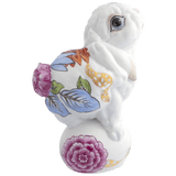 Hase Donna, Indisch Blümchen, H 12 cm | Meissen Figuren-Edition Hasen