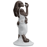 Hase Mrs. Time, Bunt und gold staffiert-, H 17,5 cm | Meissen Figuren-Edition Ladies & Gentlemen