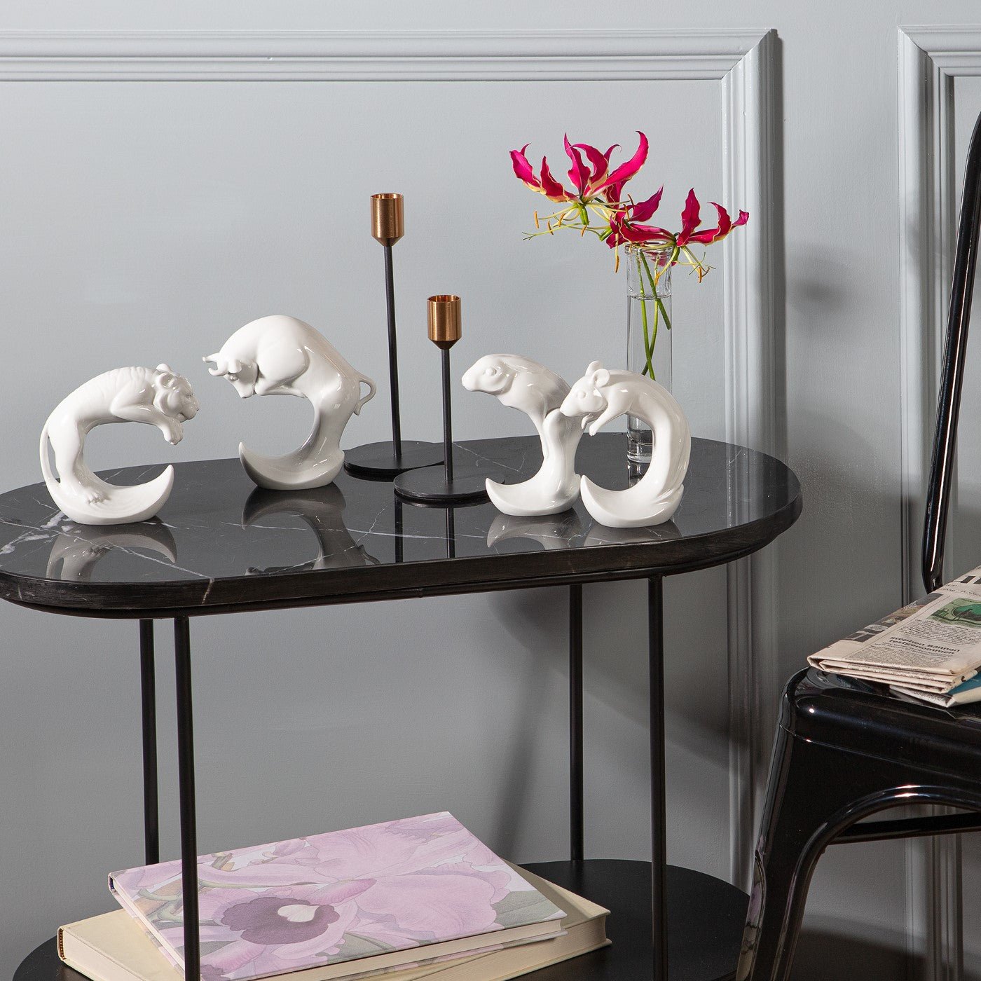 Hase, Weiß, H 12 cm | Meissen Figuren Chinesisches Jahrestier 000001 - 83653 - Meissen Weimar