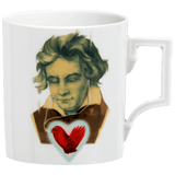Henkelbecher  , "250. Geburtstag", Portrait Ludwig van Beethoven, 0,25 l | Meissen Mug Berlin