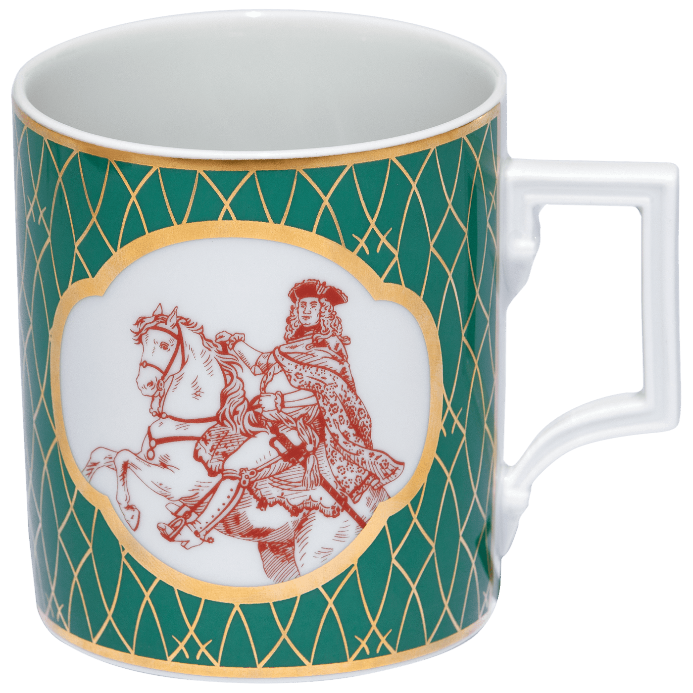 Henkelbecher , "350.Geburtstag "Augustus Rex", 0,25 l | Meissen Mug Berlin 79A728 - 55810 - Meissen Weimar