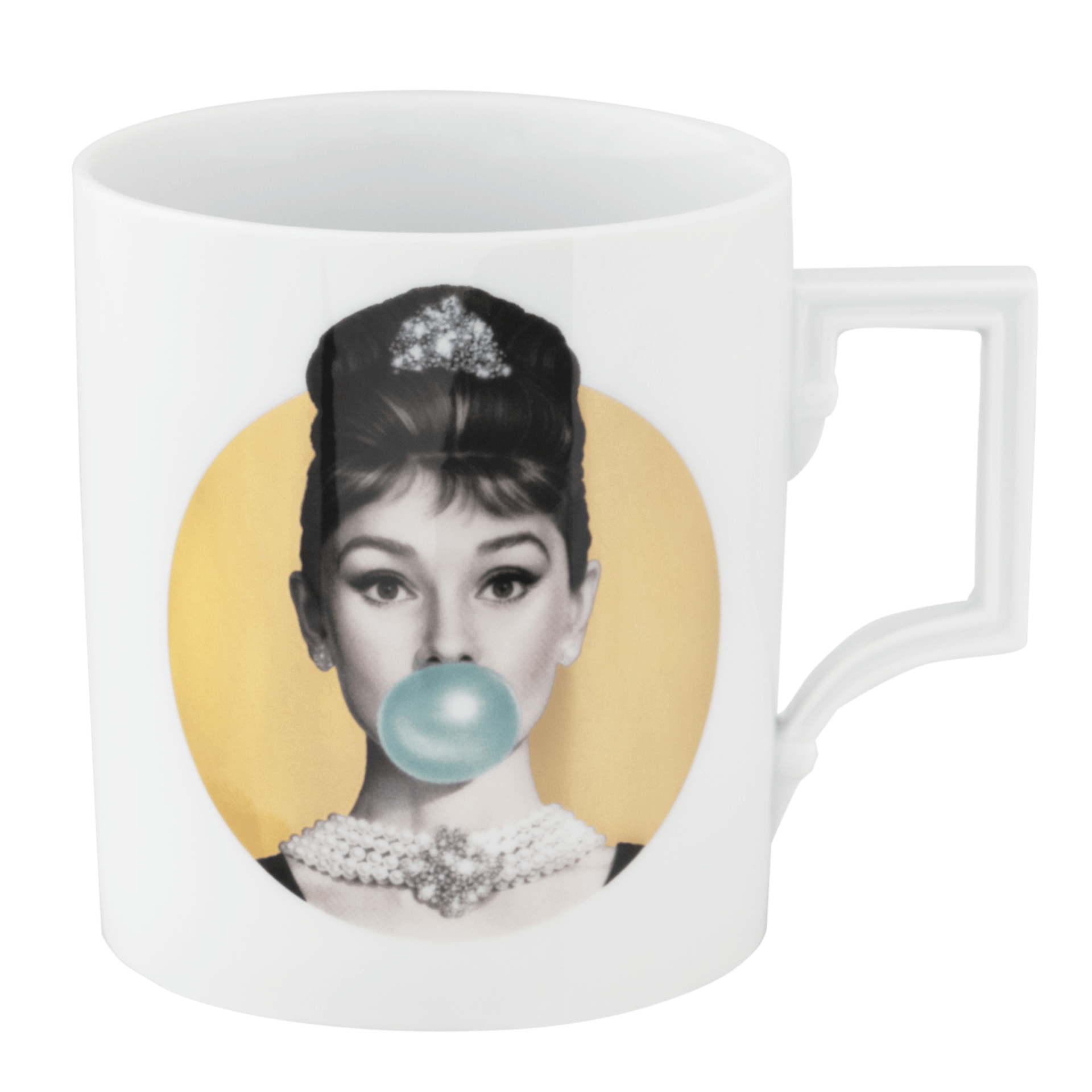 Henkelbecher Audrey Gold, H 9 cm, 0,25 l | Meissen Legends blowing Bubbles - Collection 79a994 - 55810 - Meissen Weimar