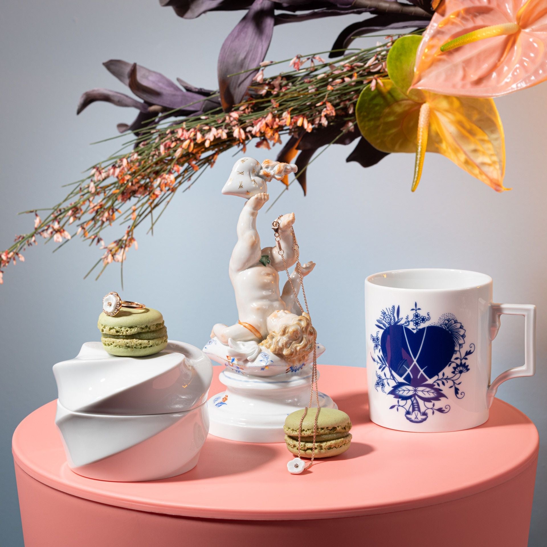 Henkelbecher, "Blue Passion" Blaues Herz, 0,25l | The Meissen Mug Collection - Berlin 79A451 - 55810 - Meissen Weimar