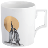 Henkelbecher, "Cool Love", "Pinguine vor goldener Sonne", V 0,25l | The Meissen Mug Collection - Berlin