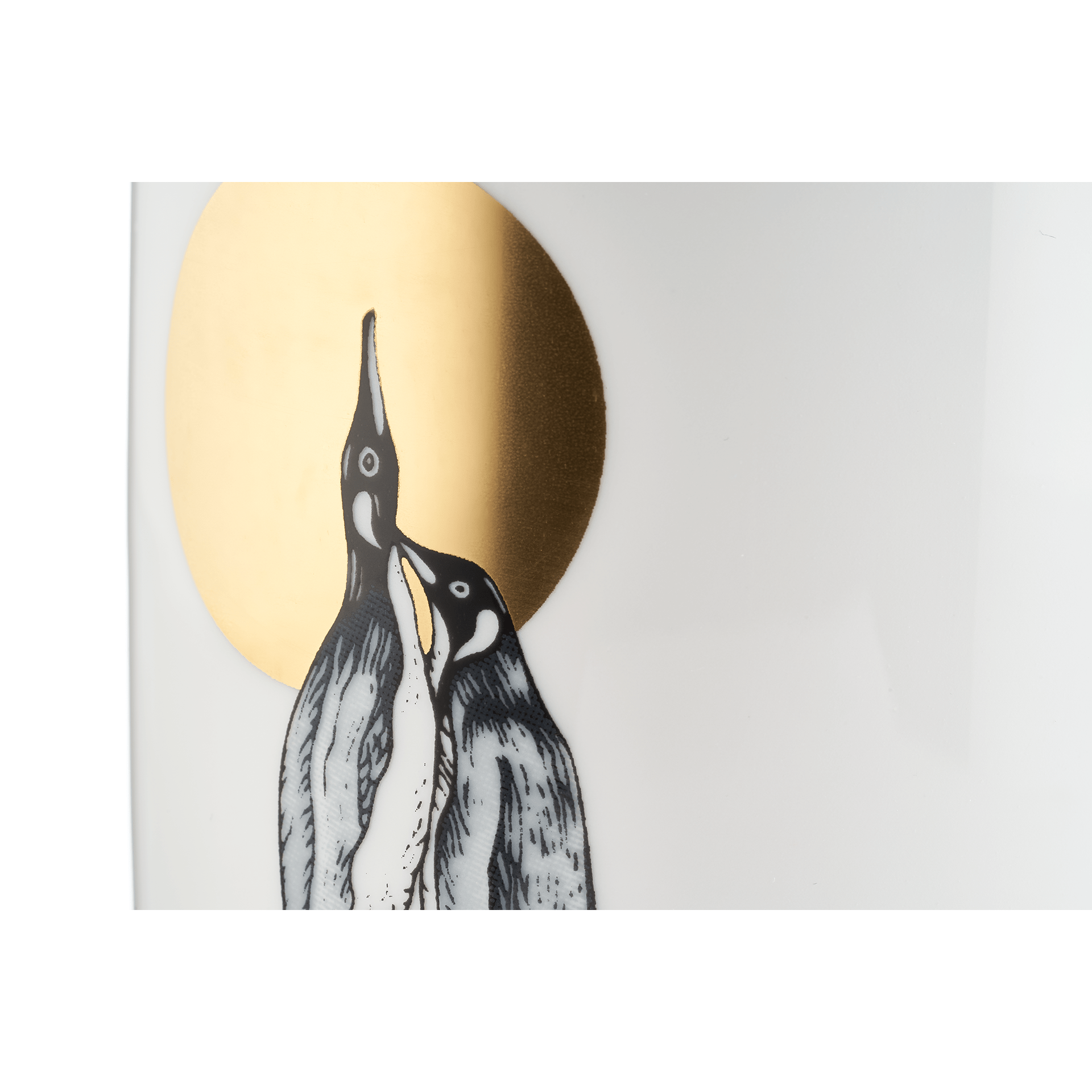 Henkelbecher, "Cool Love", "Pinguine vor goldener Sonne", 0,25l | The Meissen Mug Collection - Berlin 79A414 - 55810 - Meissen Weimar