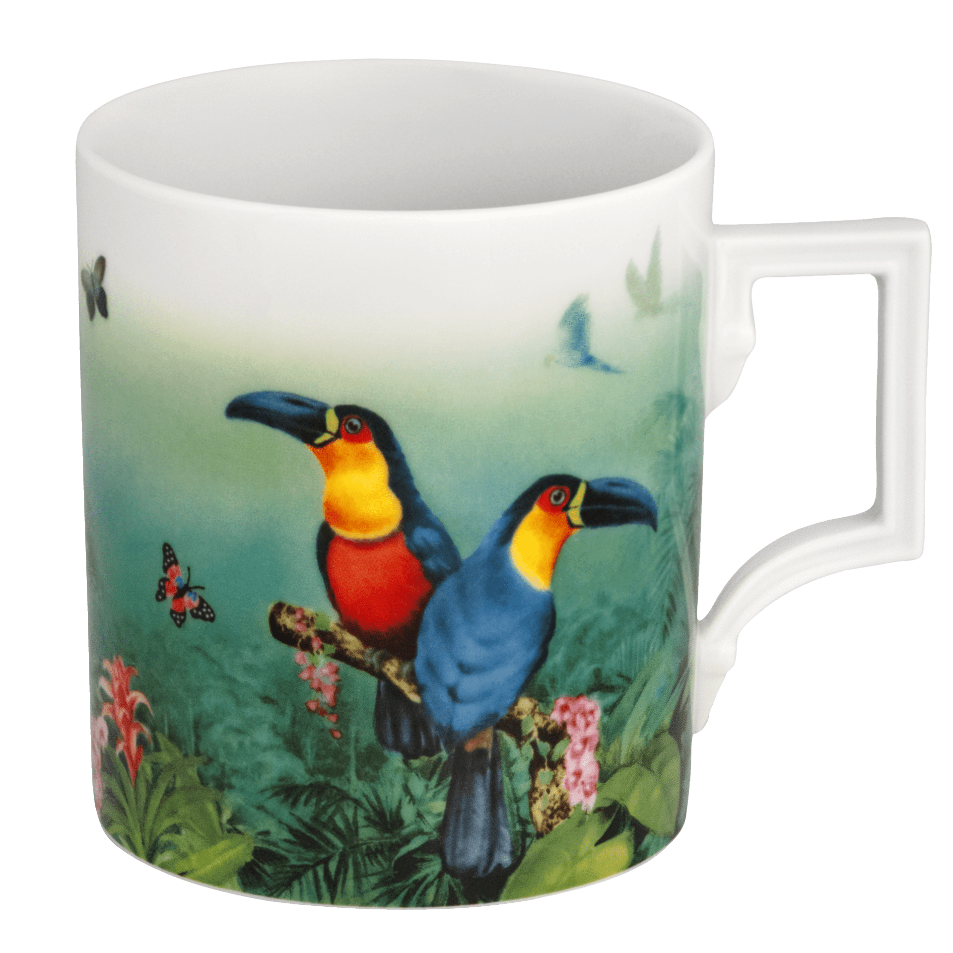 Henkelbecher Dottertukan, V 0,25 l, H 9 cm | Meissen Mug Berlin 79b302-55810 - Meissen Weimar