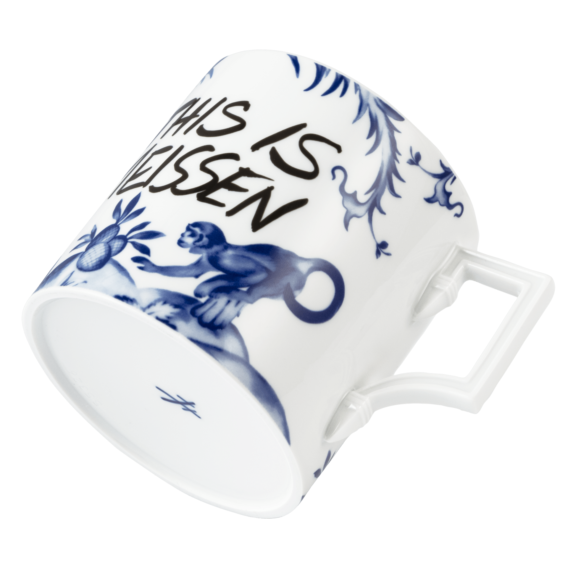 Henkelbecher, groß, Affe und Faultier, V 0,5 l | Meissen Big Mug Collection 79A933 - 55326 - Meissen Weimar