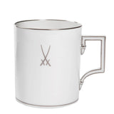 Henkelbecher, Markenzeichen Meissen, platin, Platinrand, V 0,25 l | Meissen Mug Berlin