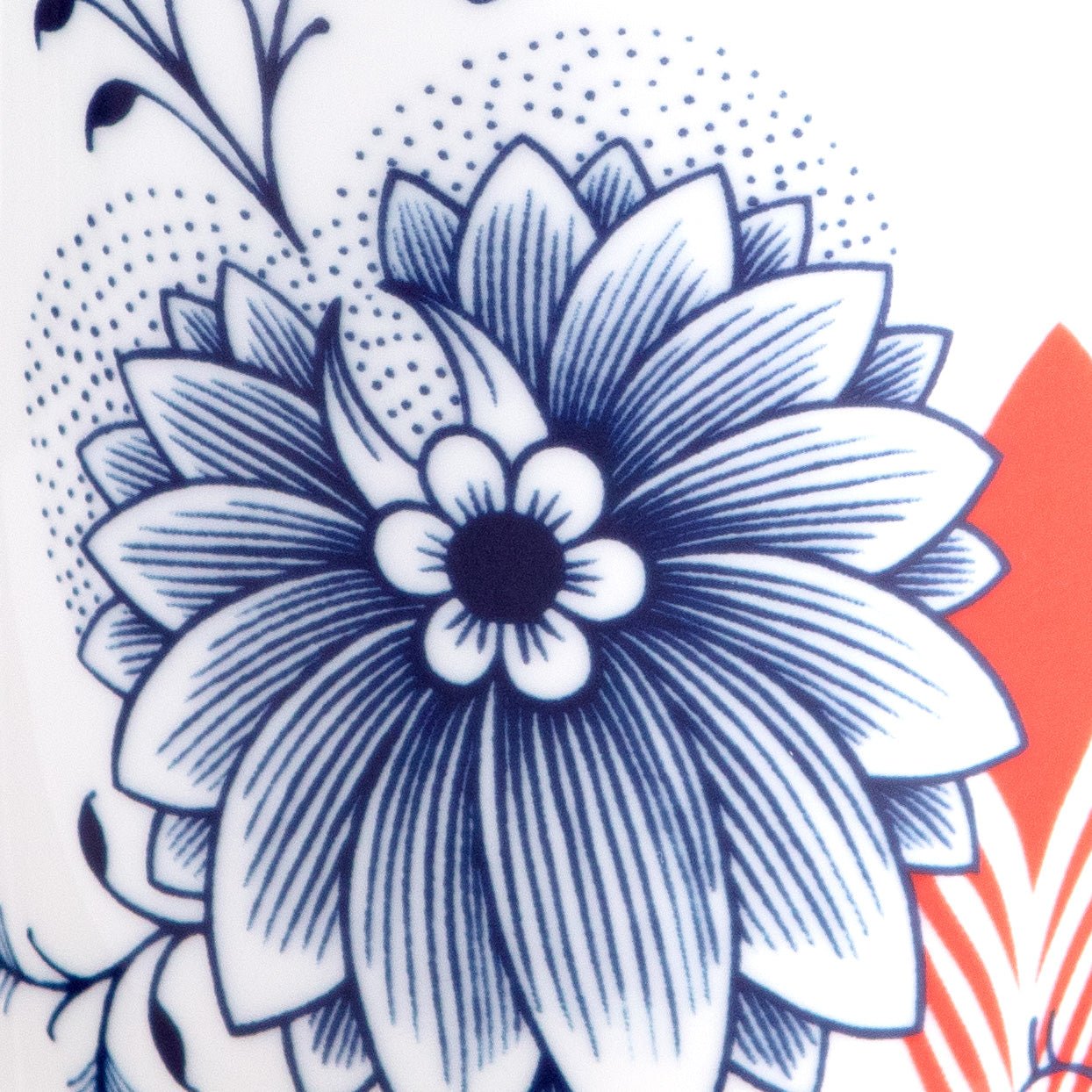 Henkelbecher, "MEISSEN Collage", "Bloomy Feathers", V 0,25 l | Meissen No.41 Collage 79a544 - 36575 - Meissen Weimar