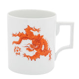 Henkelbecher, Ming-Drache, leicht, modifizierte Ausführung, rot, V 0,25 l | Meissen Mug Berlin