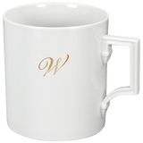 Henkelbecher, Monogramm, 1 Buchstabe, gold, V 0,25 l | Meissen Mug Berlin