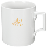 Henkelbecher, Monogramm, 2 Buchstaben, gold, V 0,25 l | Meissen Mug Berlin