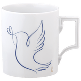 Henkelbecher, "Peace Collection", Peace Dove, Friedenstaube blau, V 0,25 l | The Meissen Mug Collection - Berlin