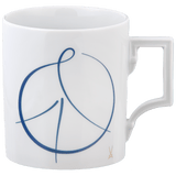 Henkelbecher, "Peace Collection", Peace Sign, blau, V 0,25 l | Meissen Mug Berlin