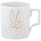 Henkelbecher Peace Hand gold, H 9 cm | Meissen Geschenke