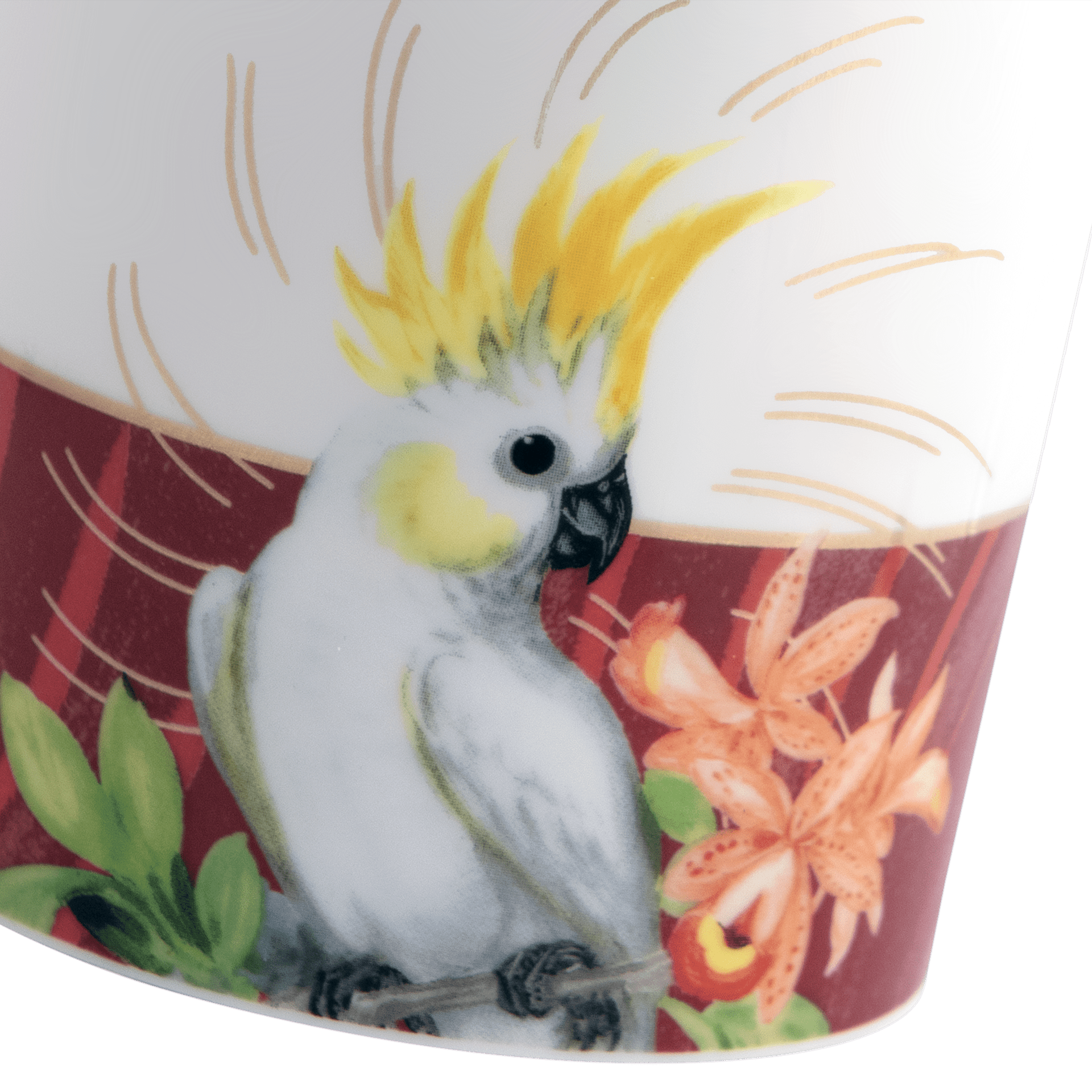Henkelbecher, "Pink Cockatoo", Form "Berlin", V 0,25 l | The Meissen Mug Collection - Berlin 79A459 - 55810 - Meissen Weimar