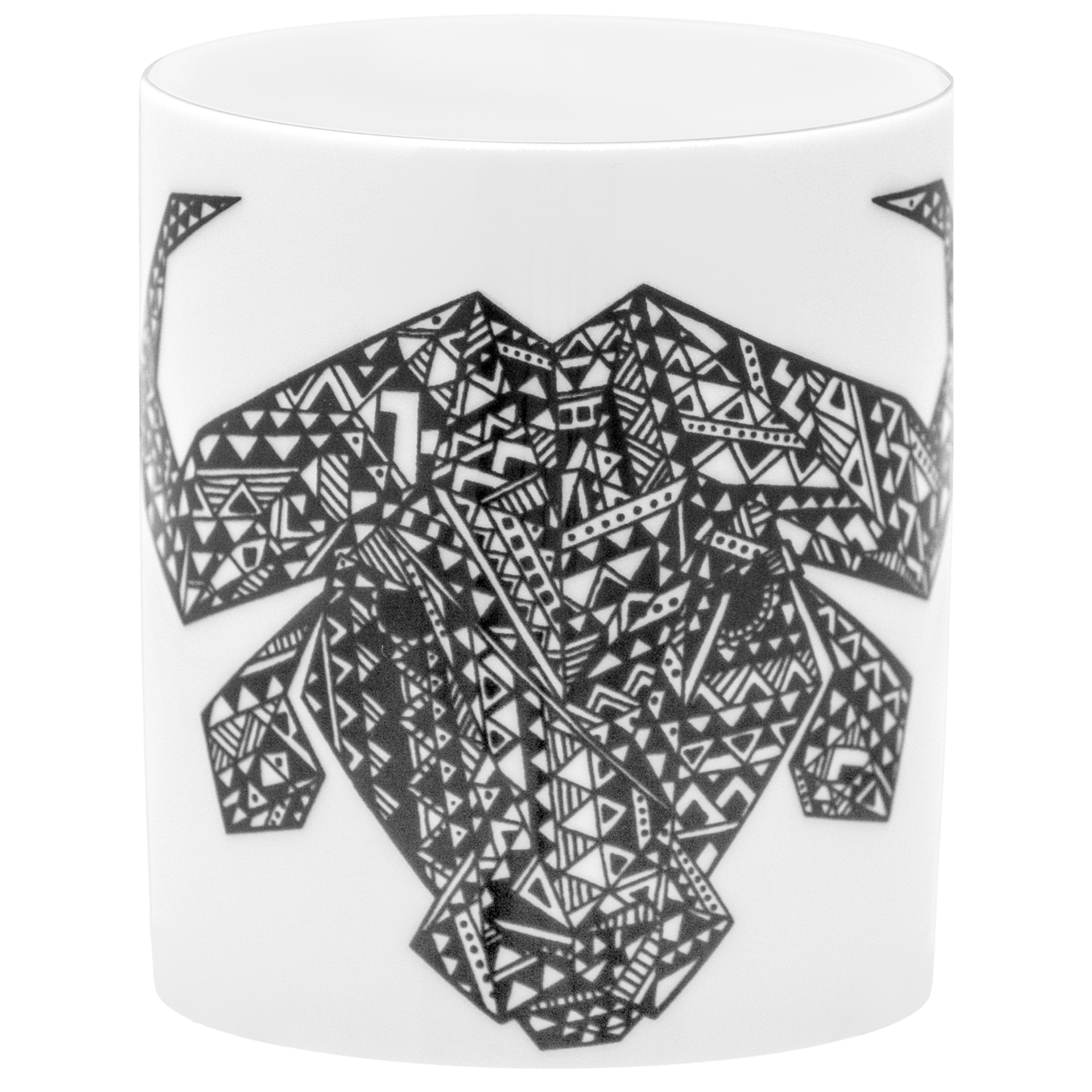 Henkelbecher Schwarz Weiß, H 9 cm, 0,25 l | Meissen Big Mug Collection 79a432 - 55810 - Meissen Weimar