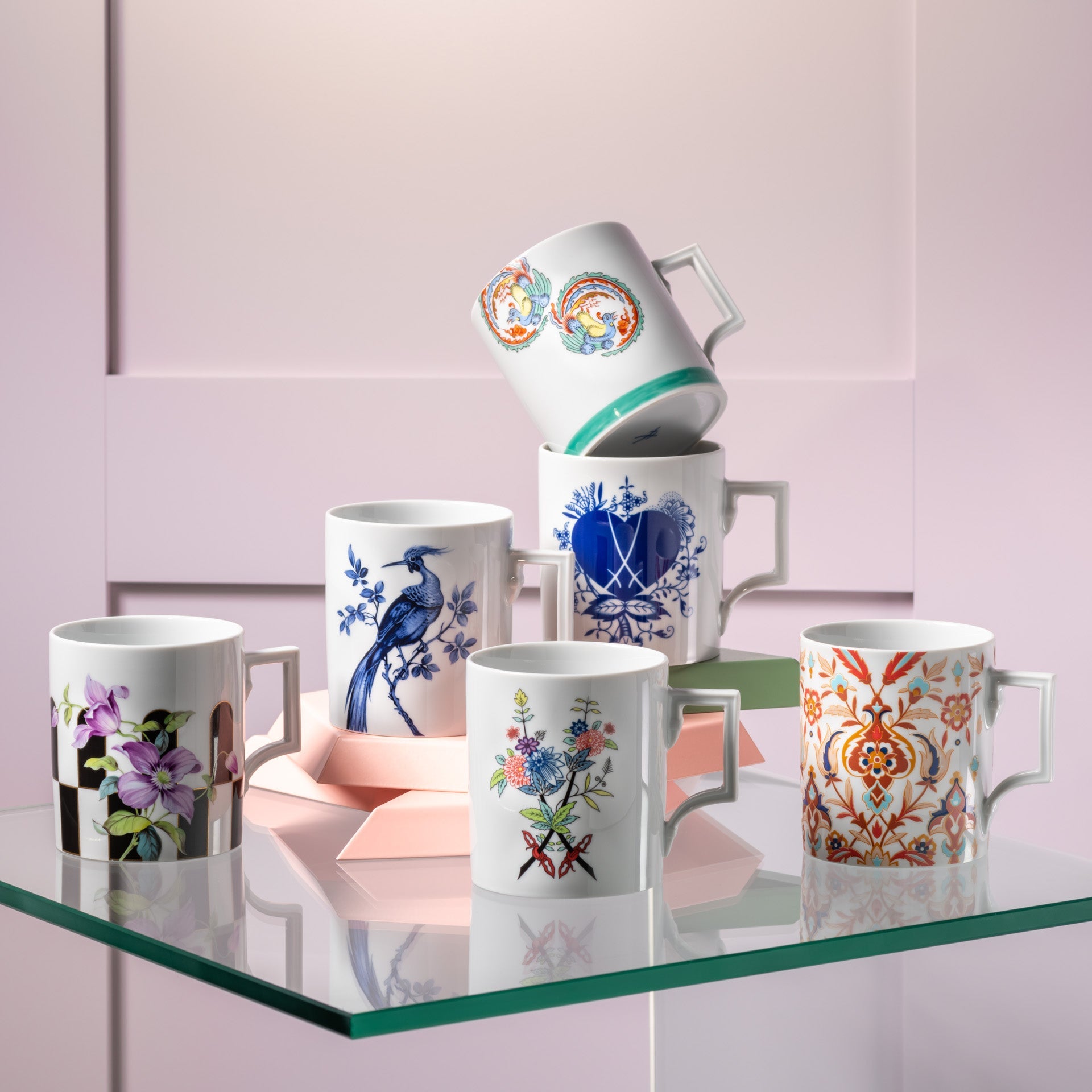 Henkelbecher - Set Cool Love, 2 - tlg., Ø 9 cm | Meissen Mug Berlin 79a414 - c5504 - Meissen Weimar