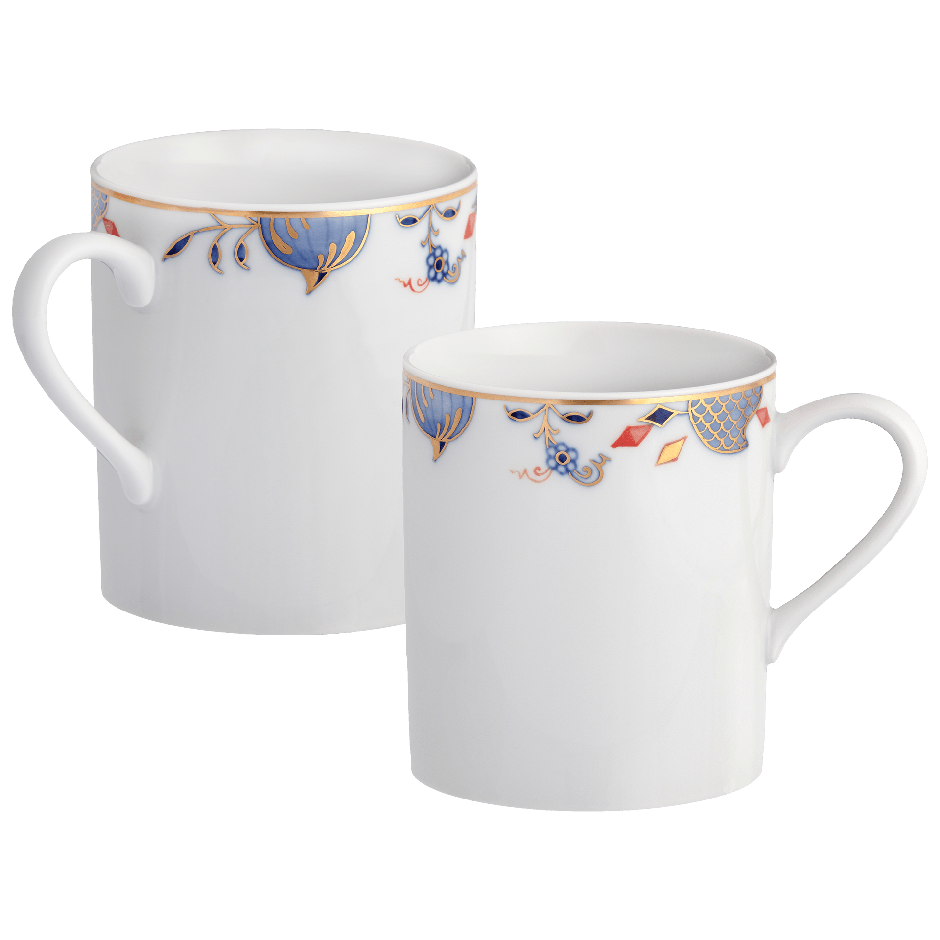 Henkelbecher - Set, Noble Blue, 2 - tlg. | Meissen No. 41 Noble Blue 802190 - c3606 - Meissen Weimar