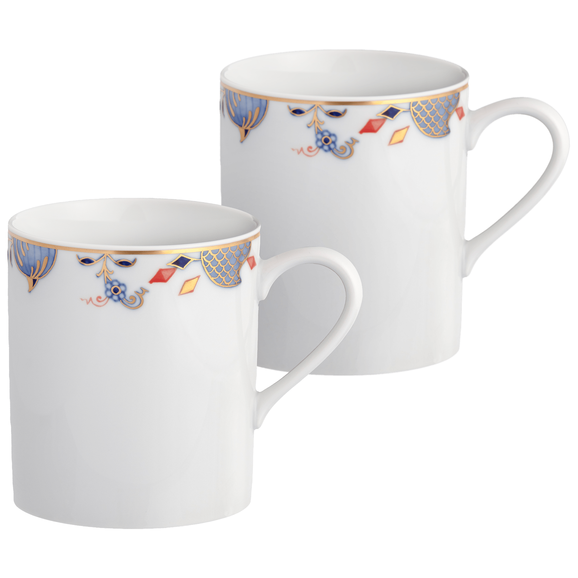 Henkelbecher - Set, Noble Blue, 2 - tlg. | Meissen No. 41 Noble Blue 802190 - c3606 - Meissen Weimar